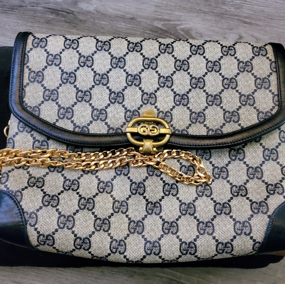 **SOLD on Mercari**Authentic Navy Gucci Bag